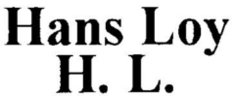 Hans Loy H.L. Logo (DPMA, 08/27/1999)