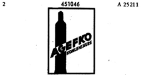 AGEFKO KOHLENSÄURE Logo (DPMA, 29.09.1932)