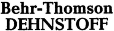 Behr-Thomson DEHNSTOFF Logo (DPMA, 06.07.1967)