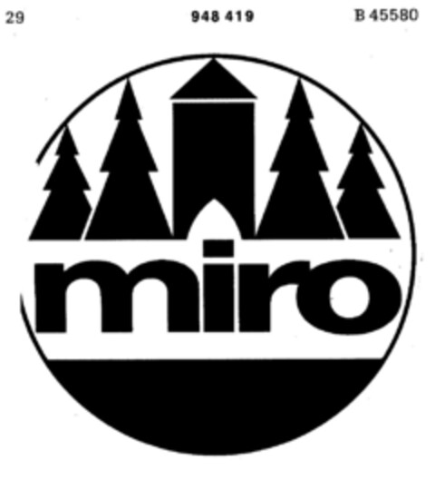 miro Logo (DPMA, 19.01.1971)