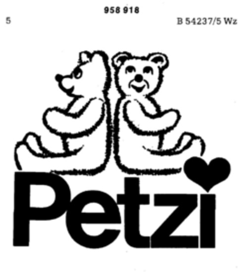 Petzi Logo (DPMA, 18.04.1975)