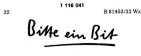 Bitte ein Bit Logo (DPMA, 31.03.1987)