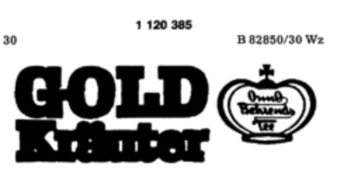 GOLD Kräuter Logo (DPMA, 06.10.1987)