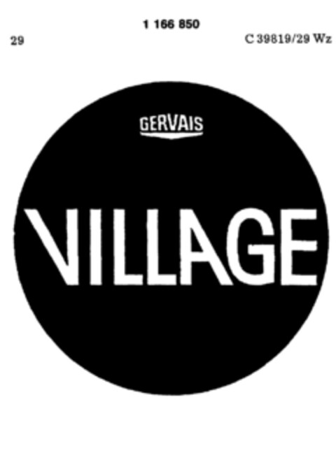 VILLAGE GERVAIS Logo (DPMA, 11/14/1989)