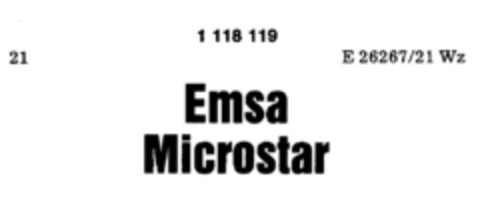 Emsa Microstar Logo (DPMA, 11/29/1986)