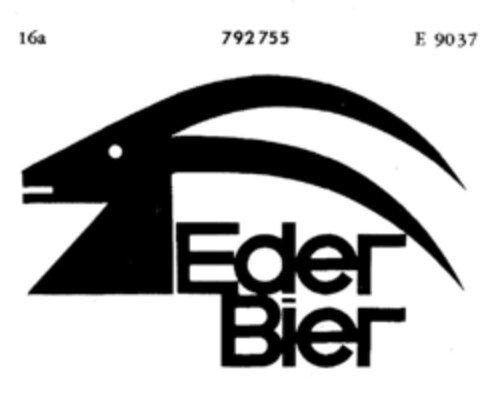 Eder Bier Logo (DPMA, 09.01.1963)