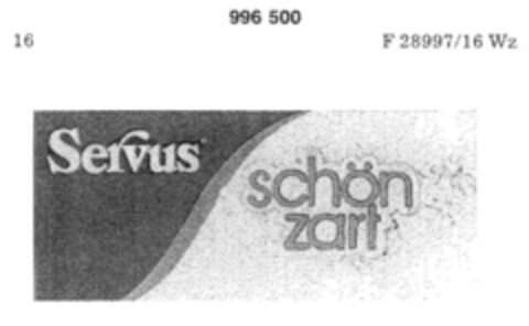 Servus schoen zart Logo (DPMA, 05/19/1979)