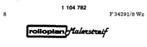 rolloplan Malerstreif Logo (DPMA, 19.03.1986)