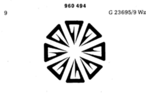 960494 Logo (DPMA, 20.03.1975)