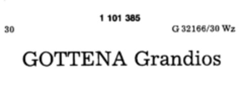 GOTTENA Grandios Logo (DPMA, 22.03.1985)