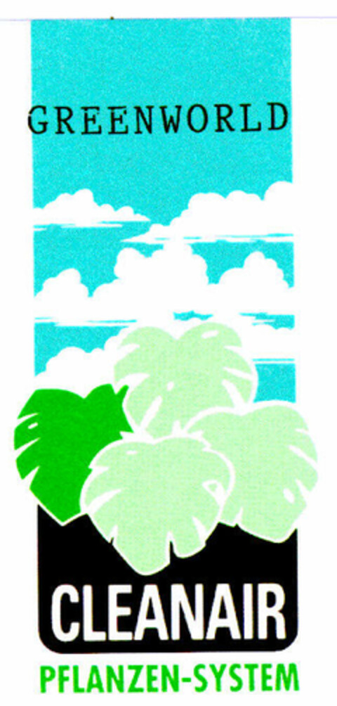 GREENWORLD CLEANAIR PFLANZEN-SYSTEM Logo (DPMA, 03/22/1994)