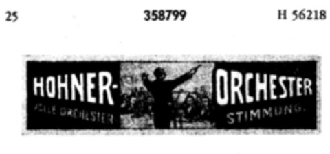 HOHNER ORCHESTER VOLLE ORCHESTER-STIMMUNG Logo (DPMA, 29.07.1926)