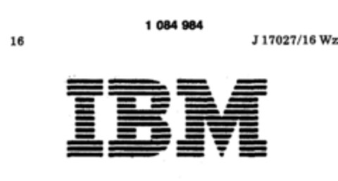 IBM Logo (DPMA, 09/08/1981)