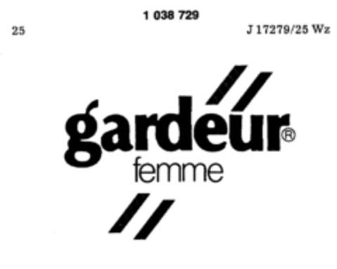 gardeur femme Logo (DPMA, 12.01.1982)