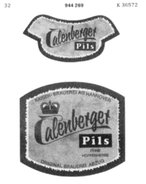 Calenberger Pils Logo (DPMA, 11.06.1975)