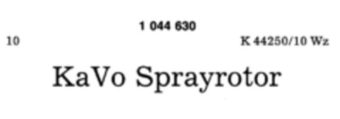 KaVo Sprayrotor Logo (DPMA, 18.02.1982)