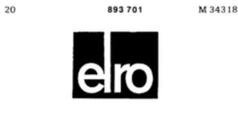 elro Logo (DPMA, 11.06.1971)