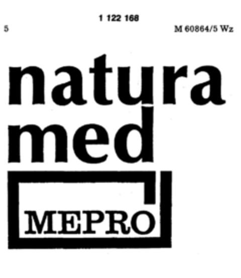 natura med MEPRO Logo (DPMA, 13.06.1987)