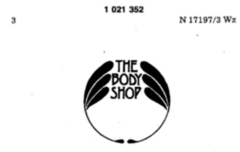 THE BODY SHOP Logo (DPMA, 17.09.1980)