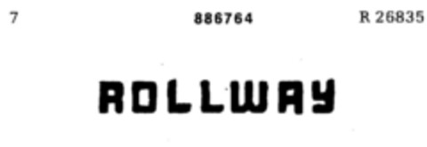 ROLLWAY Logo (DPMA, 12.06.1970)