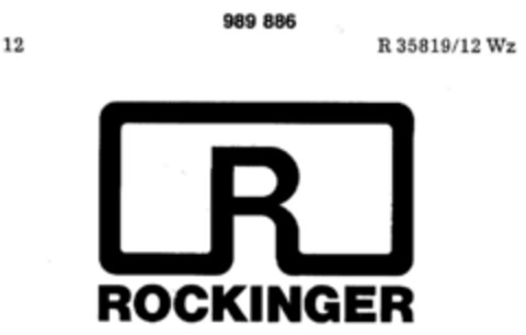 ROCKINGER (R) Logo (DPMA, 19.12.1978)