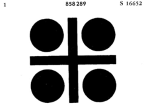 858289 Logo (DPMA, 28.09.1964)