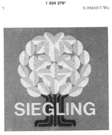 SIEGLING Logo (DPMA, 06.07.1981)