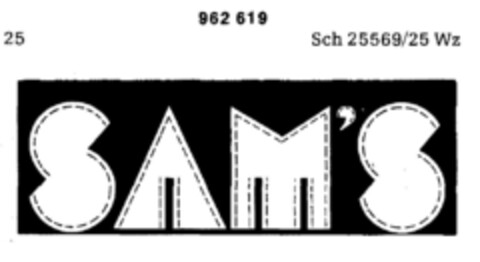 SAM'S Logo (DPMA, 12/03/1975)