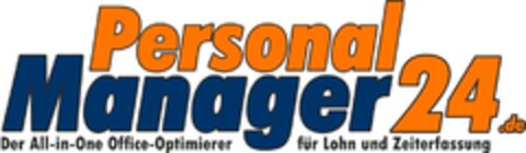 Personal Manager24.de Der All-in-One Office-Optimierer für Lohn und Zeiterfassung Logo (DPMA, 04/29/2015)