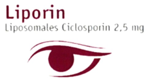 Liporin Liposomales Ciclosporin 2,5 mg Logo (DPMA, 16.09.2016)