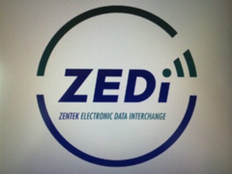 ZEDI ZENTEK ELECTRONIC DATA INTERCHANGE Logo (DPMA, 02/26/2016)