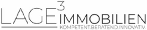 LAGE³ IMMOBILIEN KOMPETENT.BERATEND.INNOVATIV. Logo (DPMA, 08.04.2024)