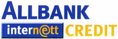 ALLBANK internett CREDIT Logo (DPMA, 09.12.2002)