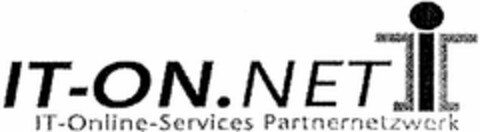 IT-ON.NET I IT-Online-Services Partnernetzwerk Logo (DPMA, 02/08/2003)
