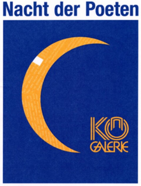 Nacht der Poeten KÖ GALERIE Logo (DPMA, 10.06.2005)