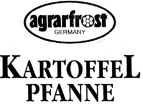 argrarfrost GERMANY KARTOFFEL PFANNE Logo (DPMA, 07.12.1994)