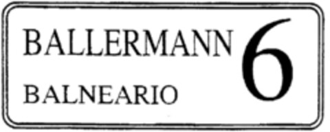 BALLERMANN  6  BALNEARIO Logo (DPMA, 08.08.1995)