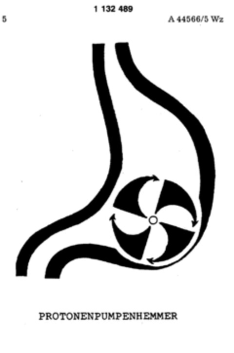 PROTONENPUMPENHEMMER Logo (DPMA, 05/11/1988)