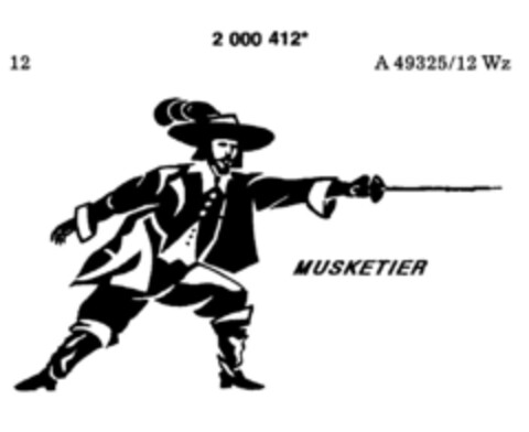 MUSKETIER Logo (DPMA, 13.12.1990)