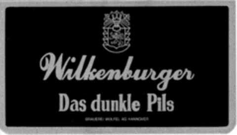 Wilkenburger Das dunkle Pils BRAUEREI WUFFEL AG HANNOVER Logo (DPMA, 23.05.1987)