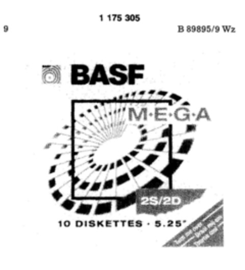 BASF  M E G A Logo (DPMA, 12.05.1990)