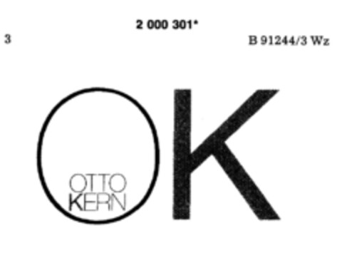 OK OTTO KERN Logo (DPMA, 12.11.1990)