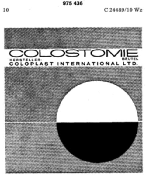 COLOSTOMIE BEUTEL Logo (DPMA, 04.12.1974)