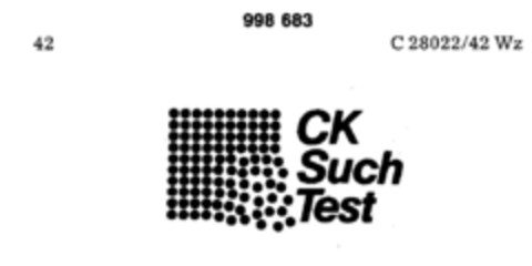 CK Such Test Logo (DPMA, 02.04.1979)
