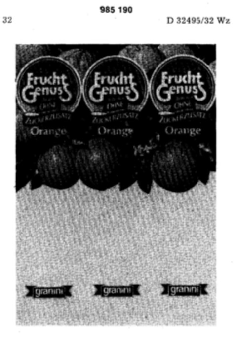 Frucht Genuss Logo (DPMA, 24.07.1978)