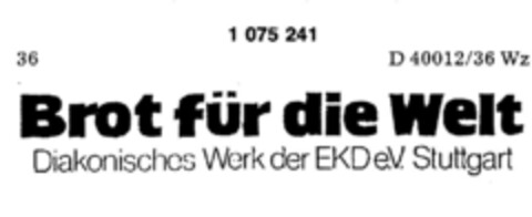 Brot für die Welt Logo (DPMA, 24.07.1984)