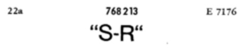 "S-R" Logo (DPMA, 13.06.1960)