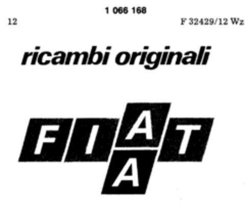 ricambi originali FIAT Logo (DPMA, 19.01.1984)