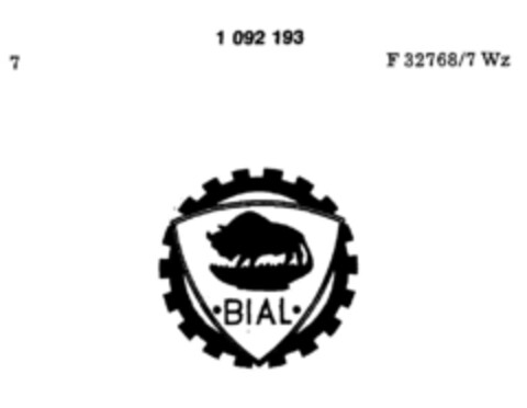 BIAL Logo (DPMA, 06/01/1984)