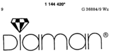 Diaman Logo (DPMA, 06.06.1989)